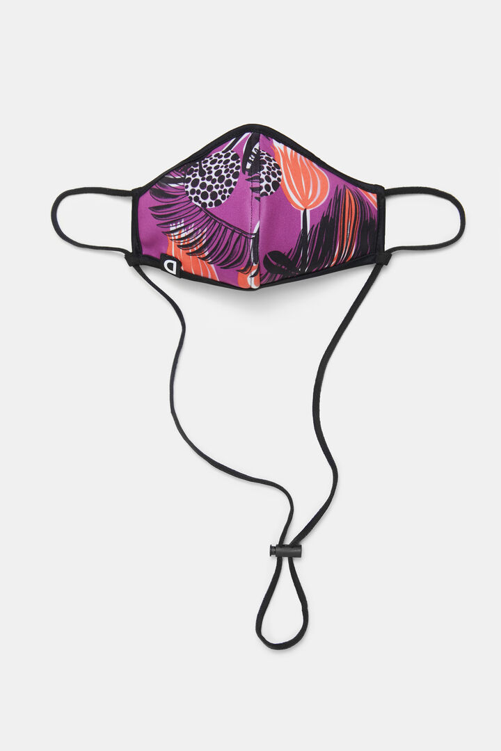 Masque réversible fleuri + housse | Desigual