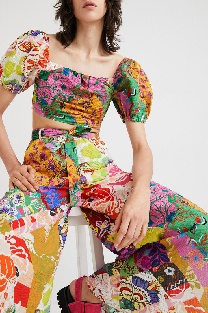 M. Christian Lacroix cropped blouse | Desigual
