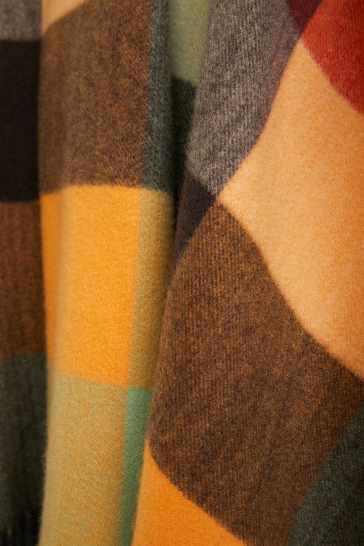 Tartan poncho hood | Desigual