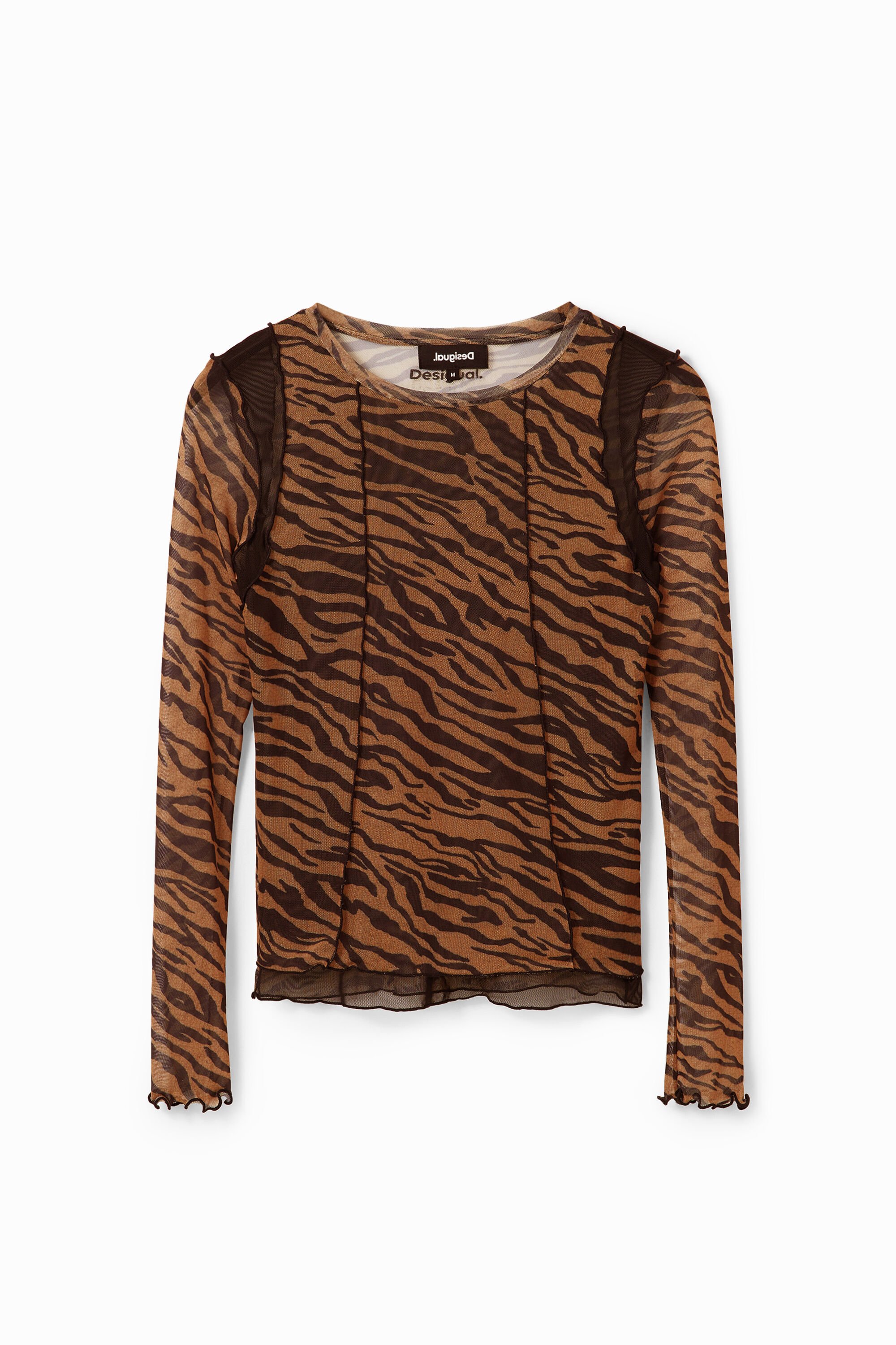 Camiseta tul estampado tigre