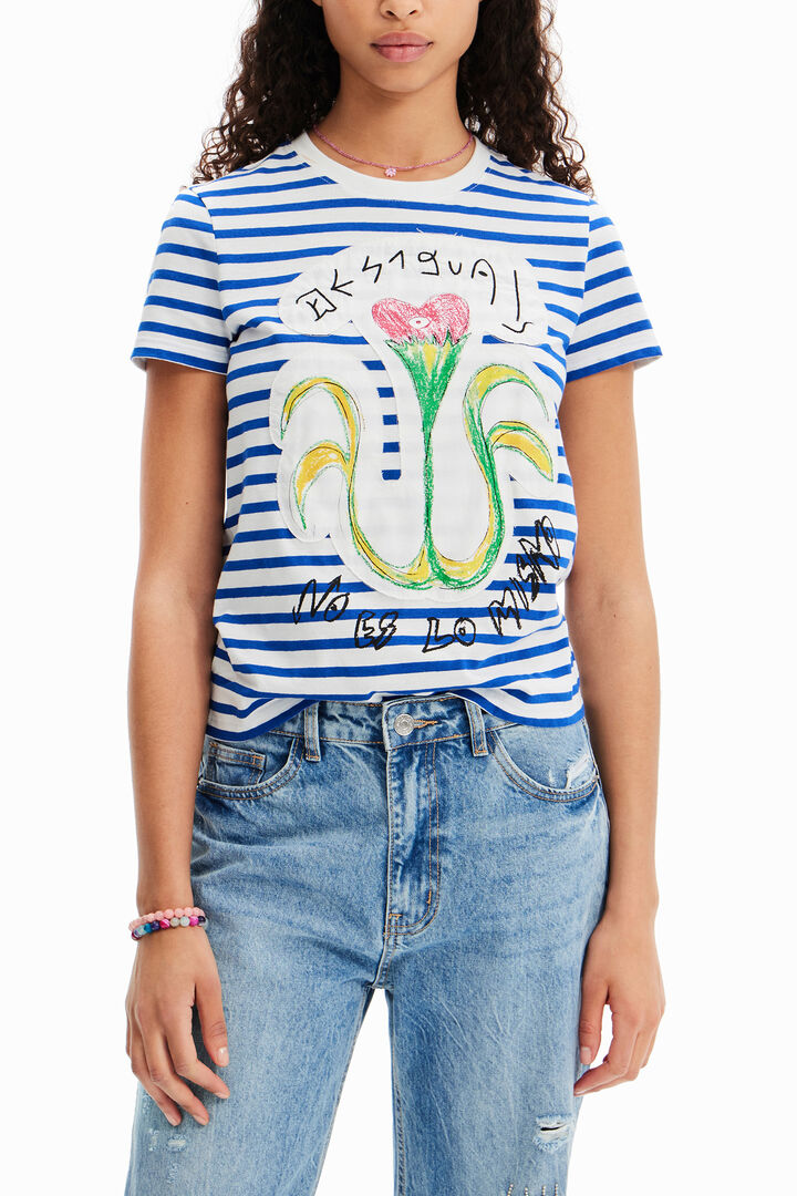 Striped arty T-shirt | Desigual