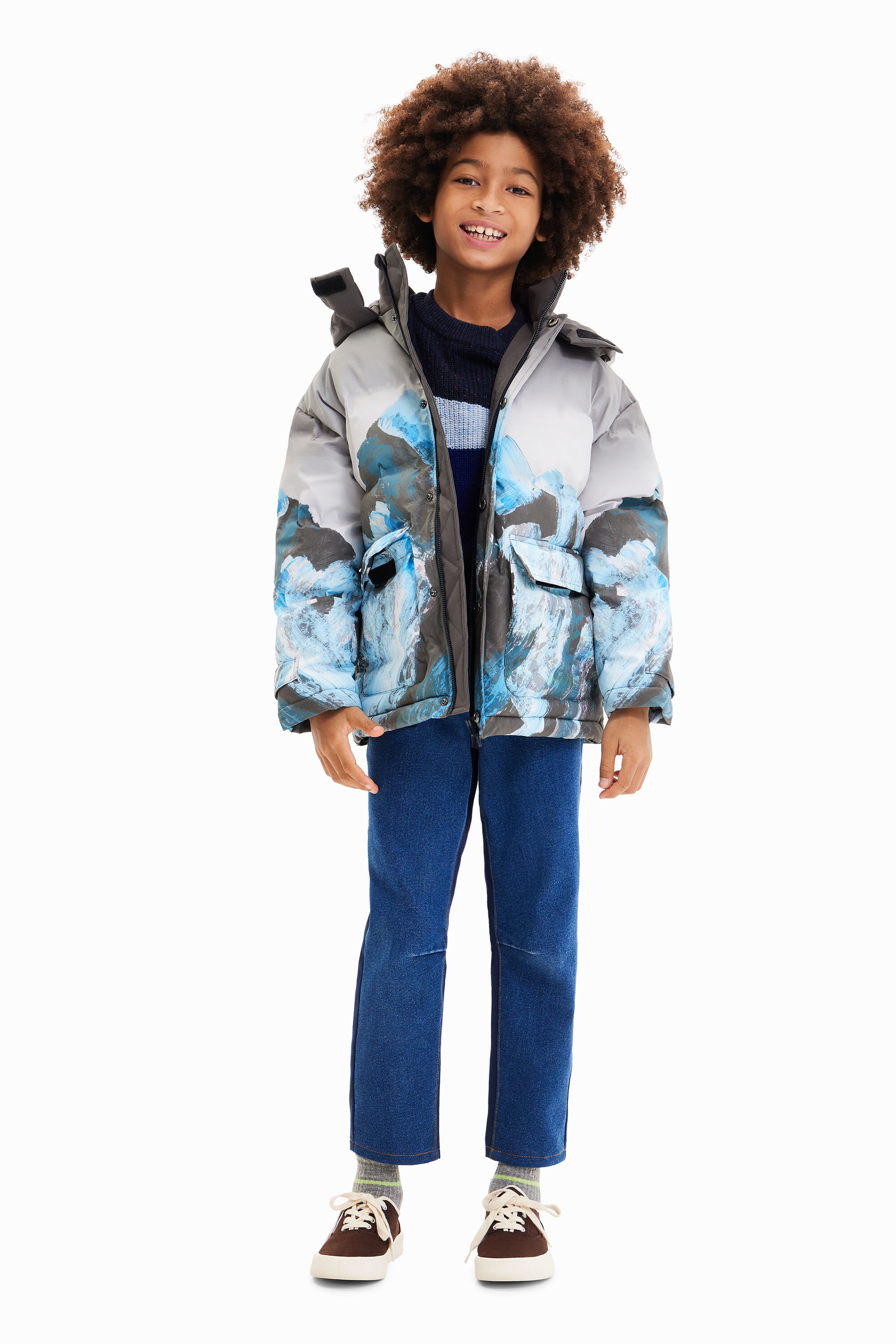 Desigual patchwork coat sale
