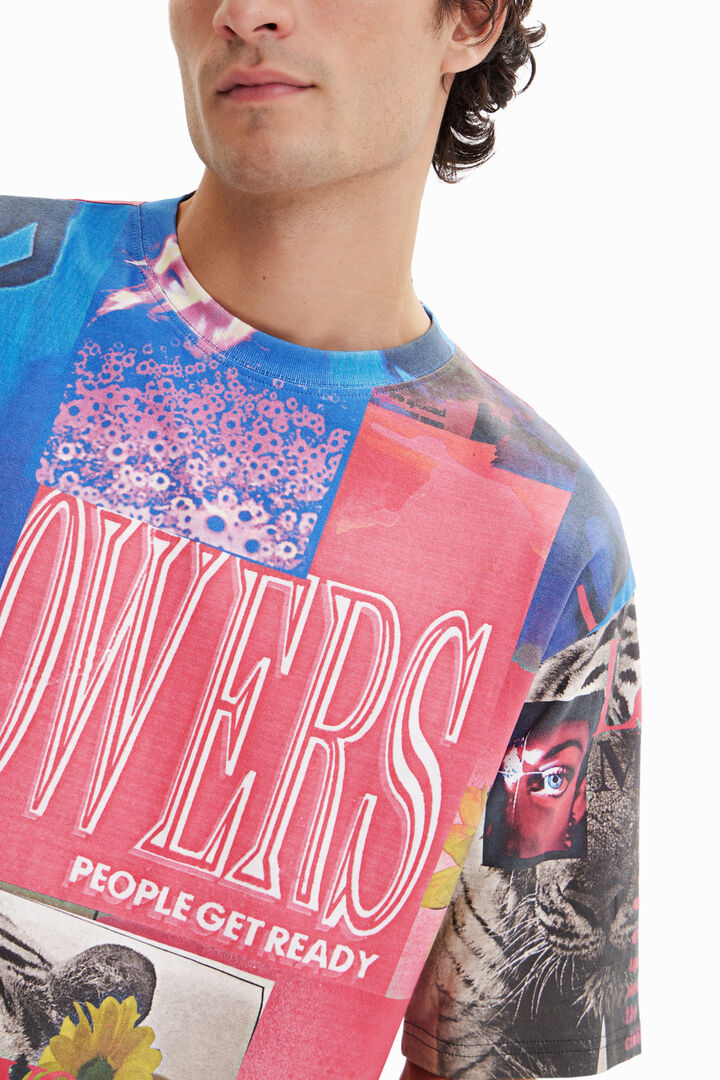 Oversize collage T-shirt | Desigual