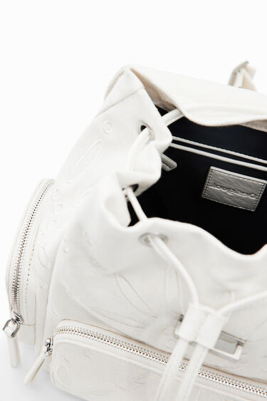Mochila mediana bordado suizo | Desigual