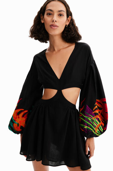 Vestit curt cut-outs Stella Jean | Desigual