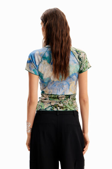 Samarreta slim màniga curta pintura | Desigual