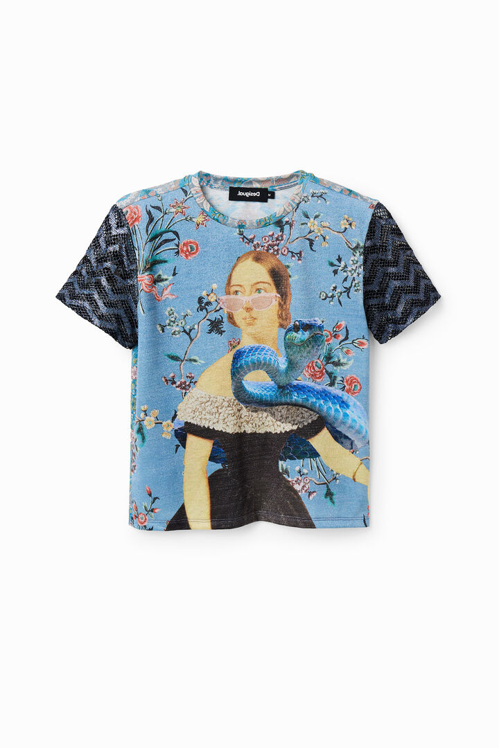 T-shirt collage maille | Desigual