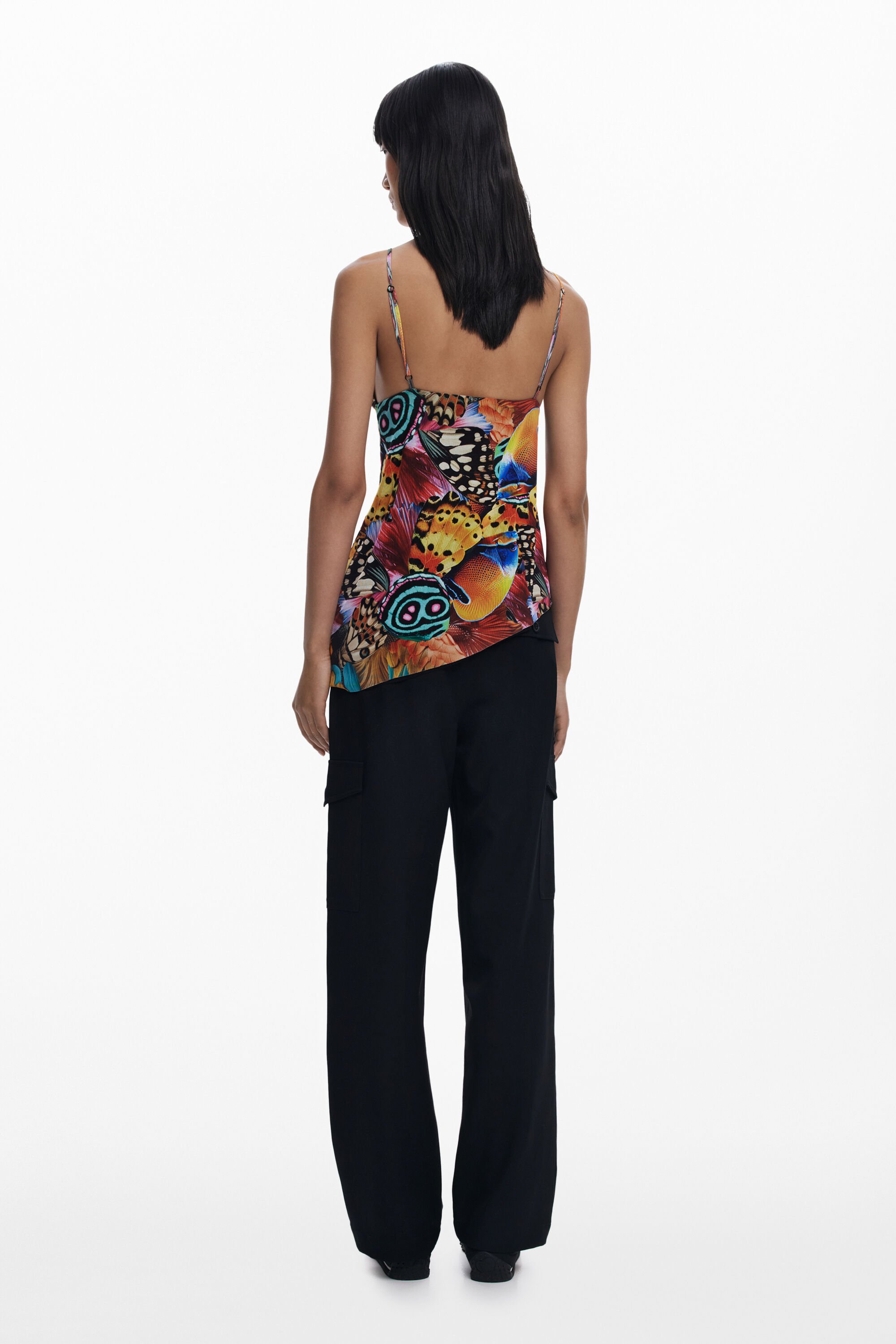 Desigual T-shirt Designed By Mr. Christian Lacroix In Material Finishes
