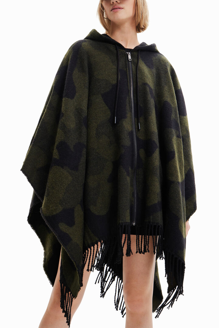 Military poncho | Desigual