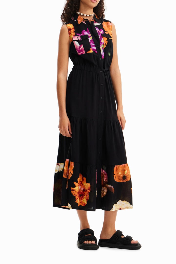 M. Christian Lacroix long floral shirt dress | Desigual