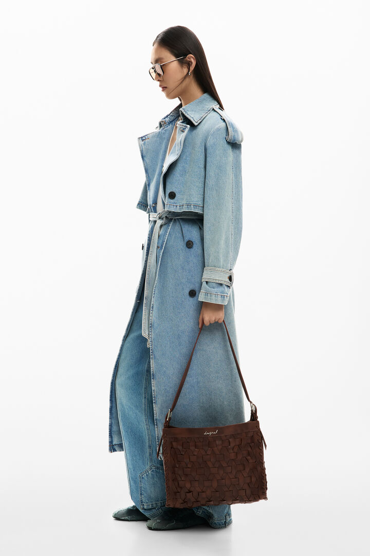 Medium braided bag | Desigual