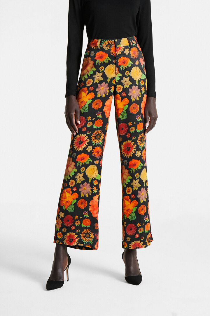 Pantalons campana floral | Desigual
