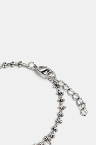 Bracelet petite chaîne argent charms | Desigual