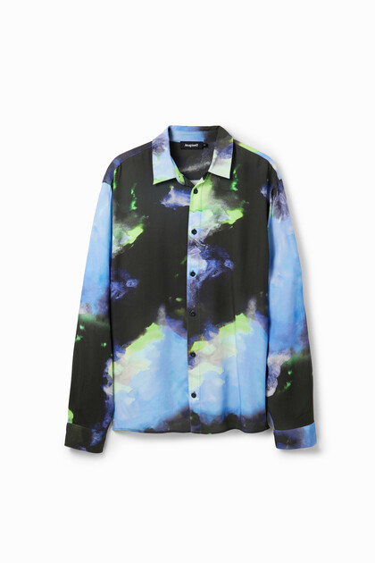 Flowing long-sleeve shirt