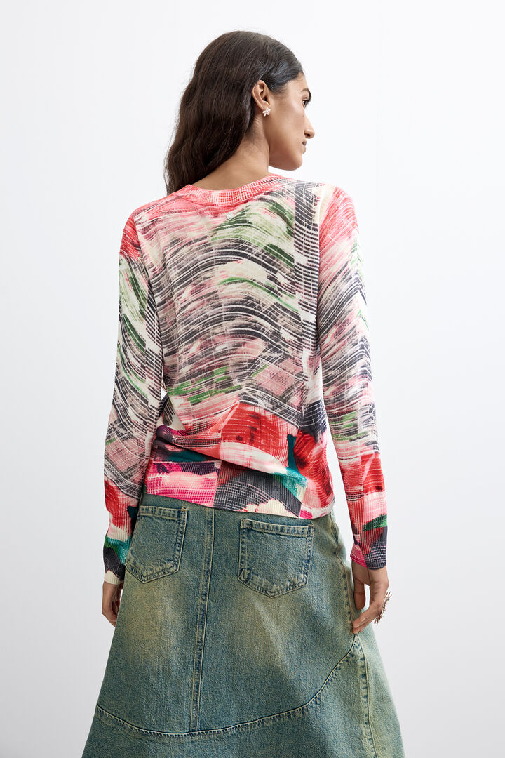Camisola estampada fina