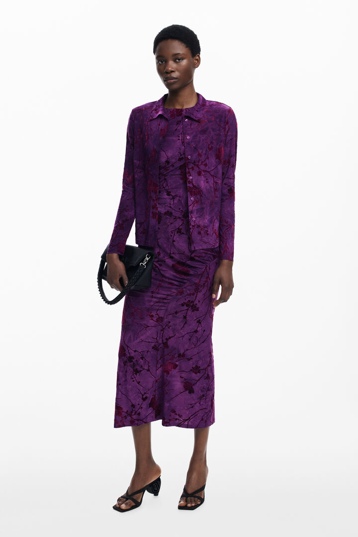 Camiseta abotonada oriental | Desigual