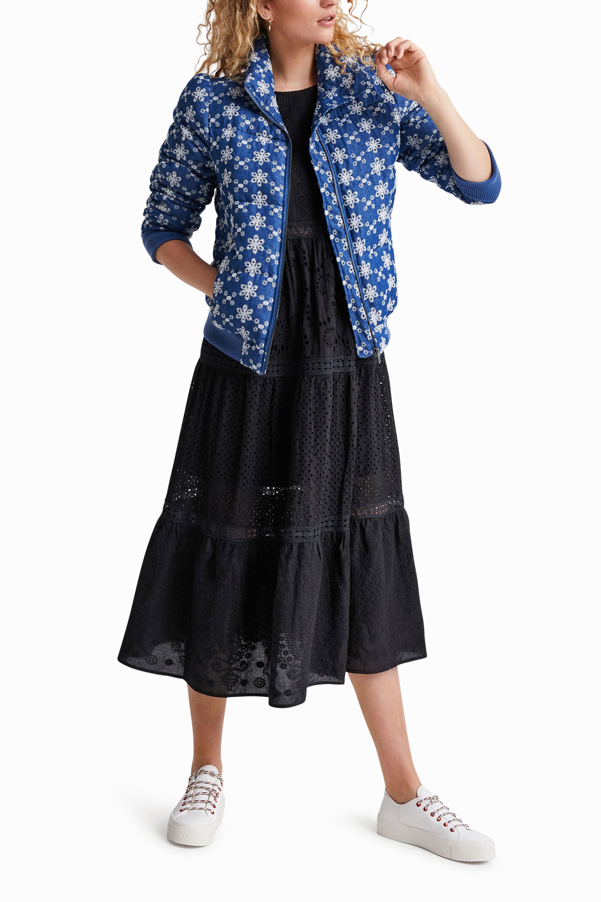 Lace quilted jacket | Desigual.com