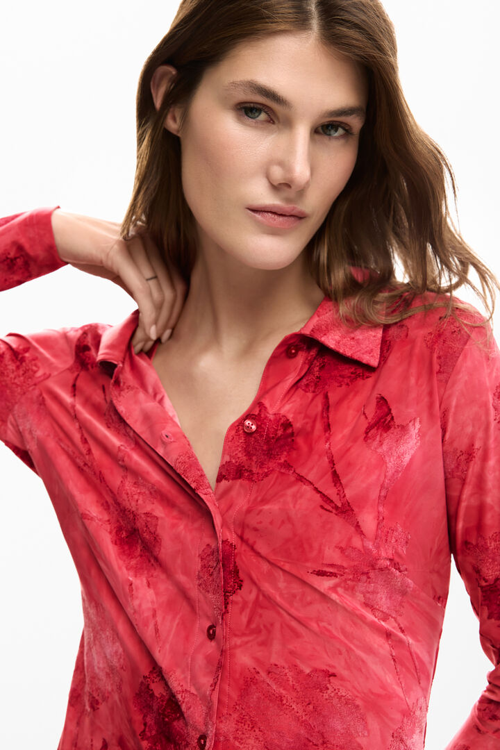 Koszulka z haftem kwiatowym | Desigual