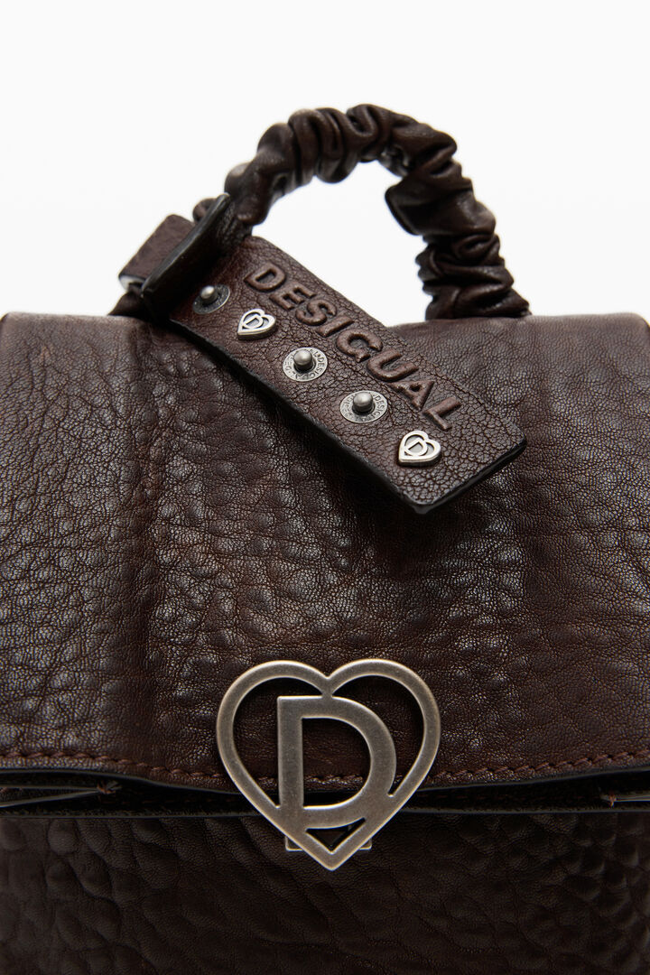 Small leather studio backpack | Desigual