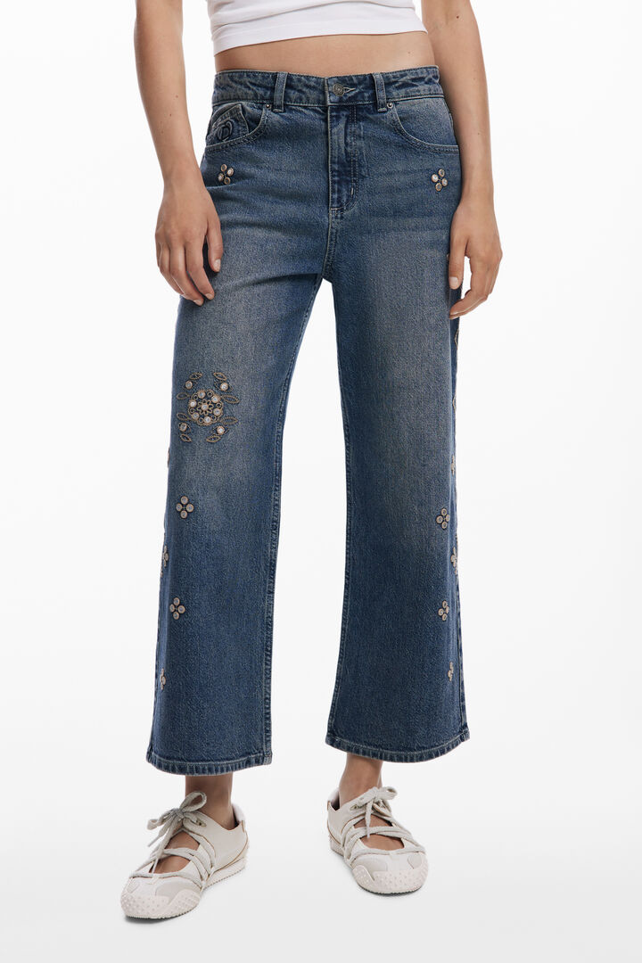 Vaquero culotte espejos | Desigual