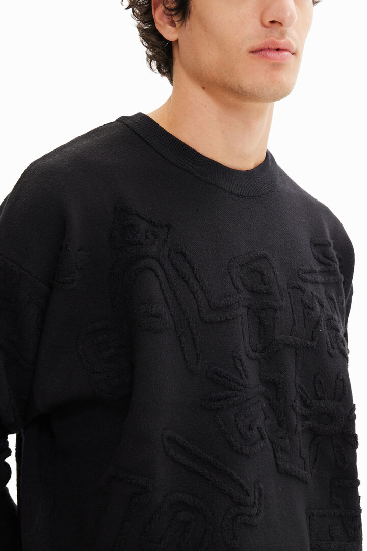 Jersei loose efecte tovallola | Desigual