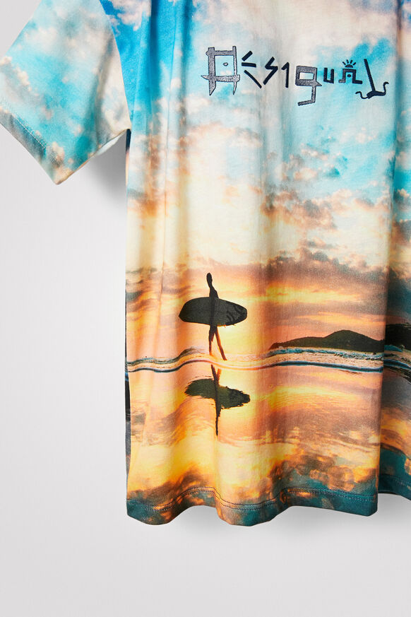 Koszulka z motywem surfingowym | Desigual