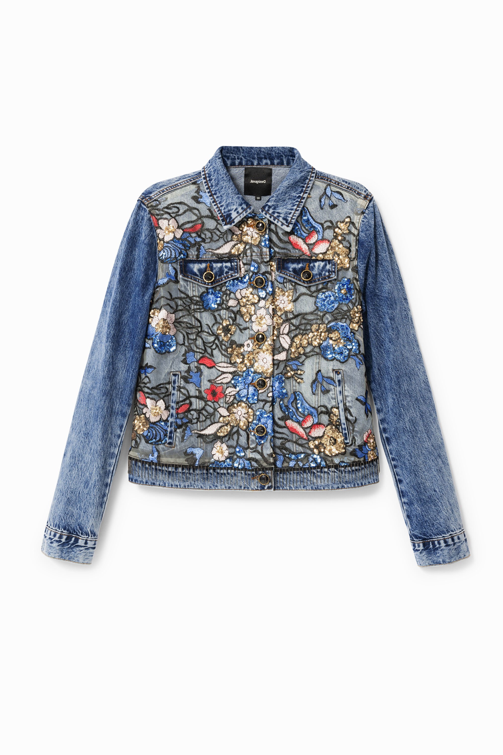 Chaquetas y Abrigos de mujer | Para Mujer Desigual ojo Patchwork Abrigo Chaqueta