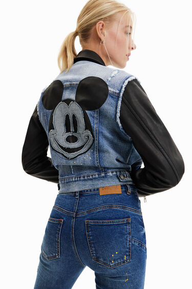 Giacca jeans ibrida Mickey Mouse | Desigual