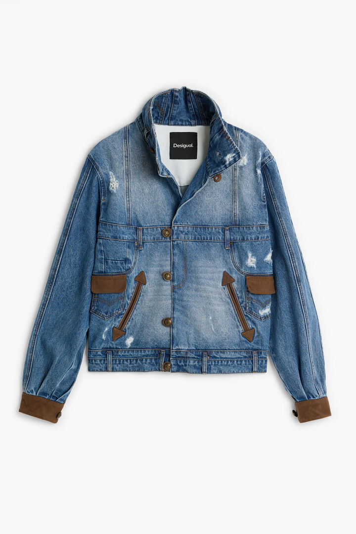 Embroidered denim jacket