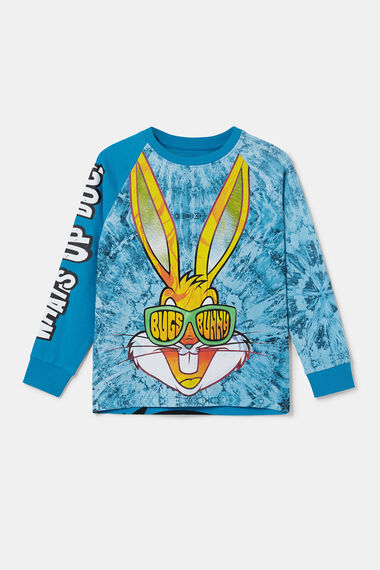 Koszulka z bawełny z ilustracją Bugs Bunny