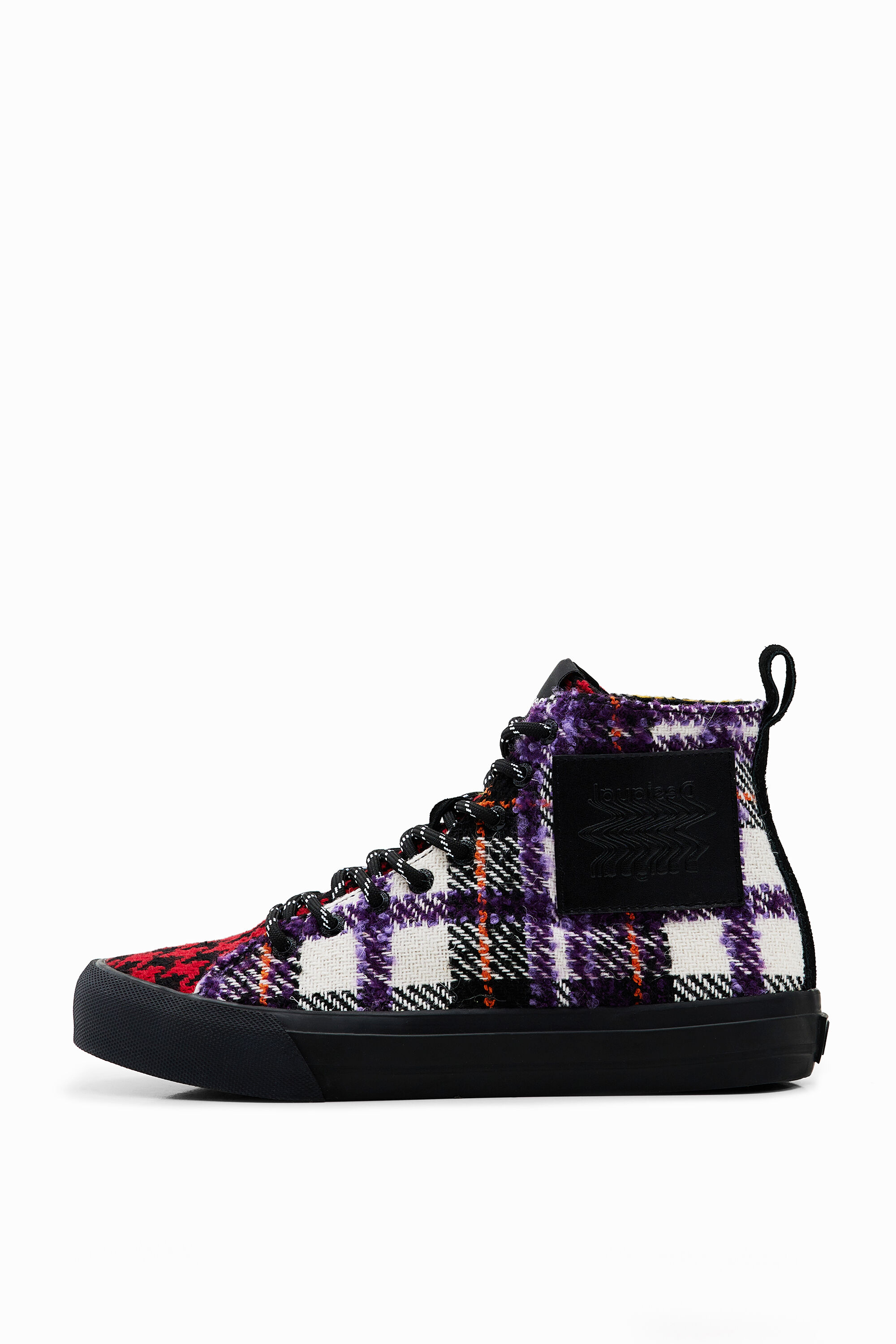 Hohe Sneakers Schottenkaros