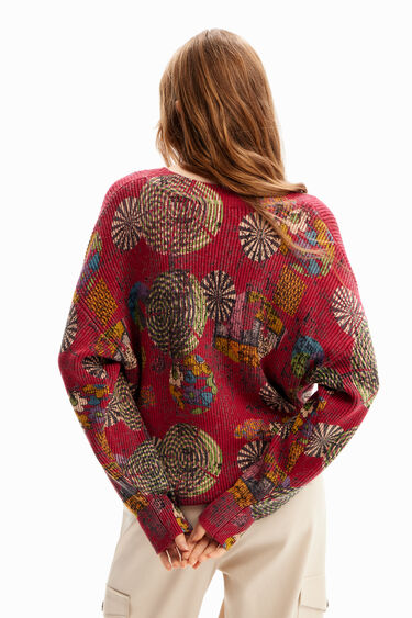 Oversize multicolour pullover | Desigual