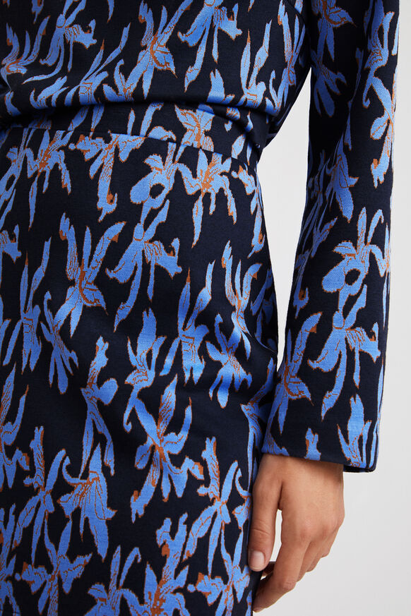 Knit midi-skirt print | Desigual