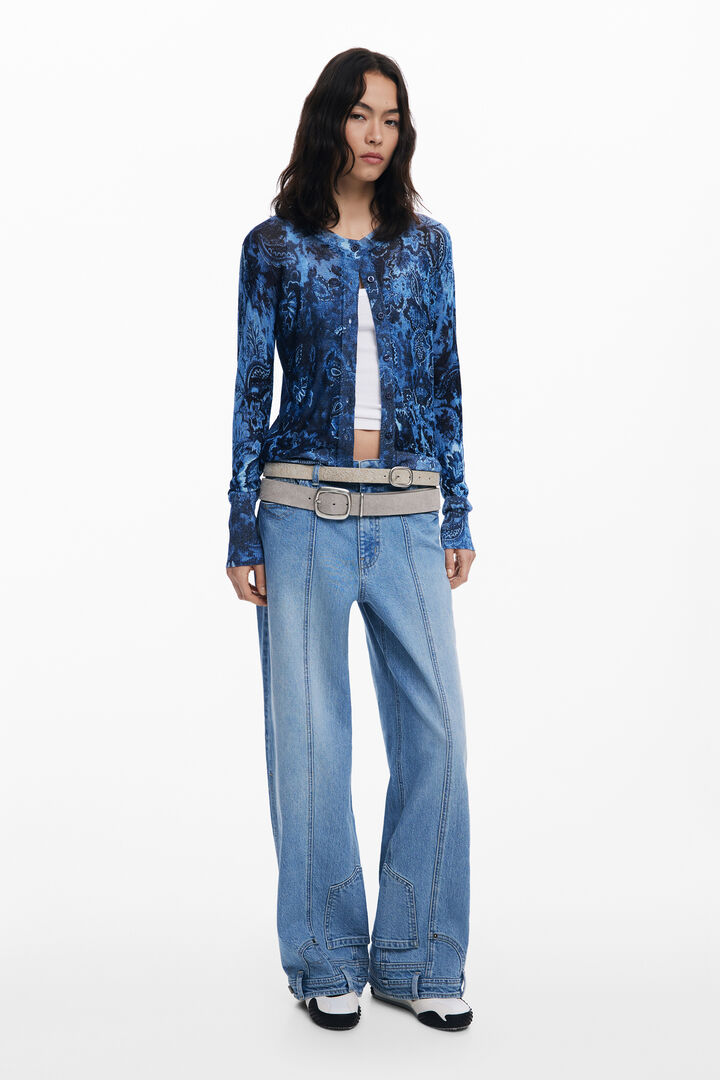 Shiny button sweater | Desigual