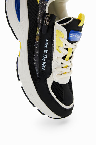 Baskets running patchwork fermeture Éclair | Desigual
