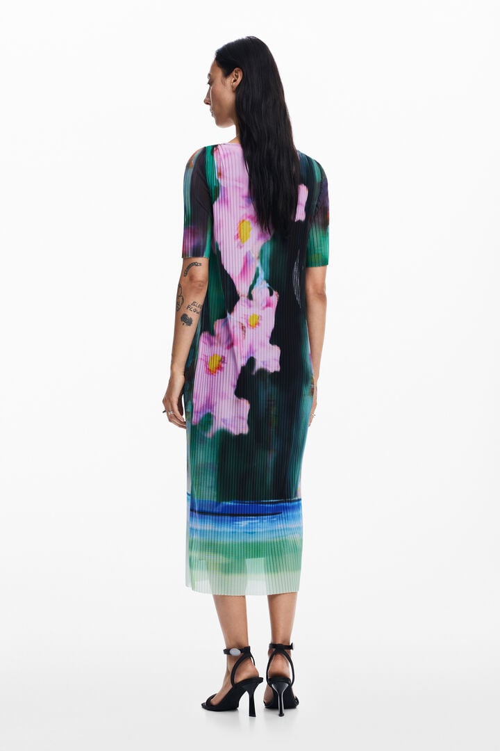Vestido midi flores | Desigual