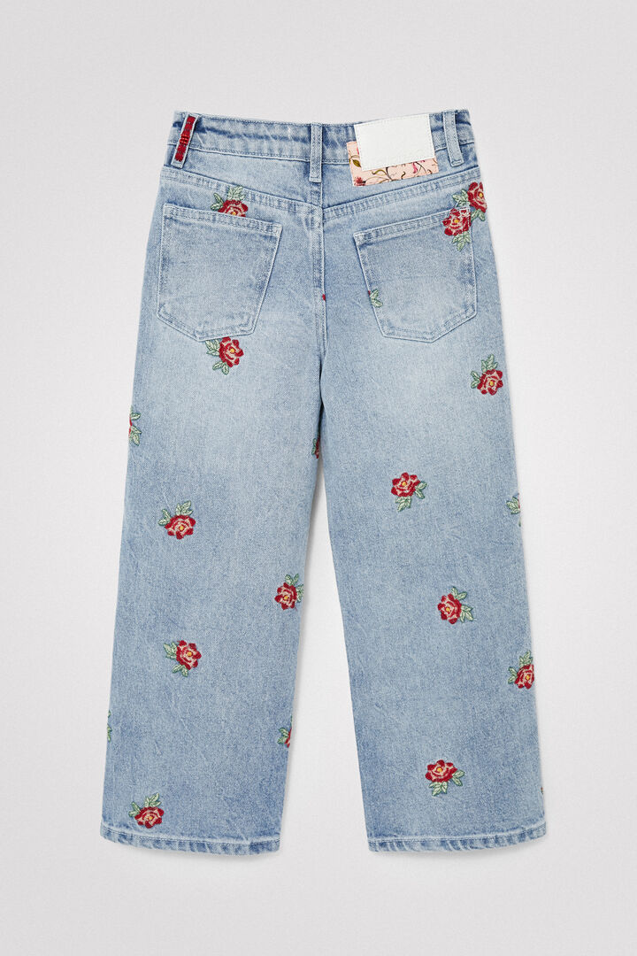 Jean wide leg roses | Desigual