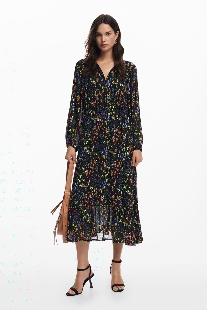 Vestido midi flores | Desigual