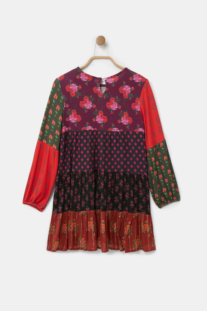 Trapeze dress patch flowers | Desigual