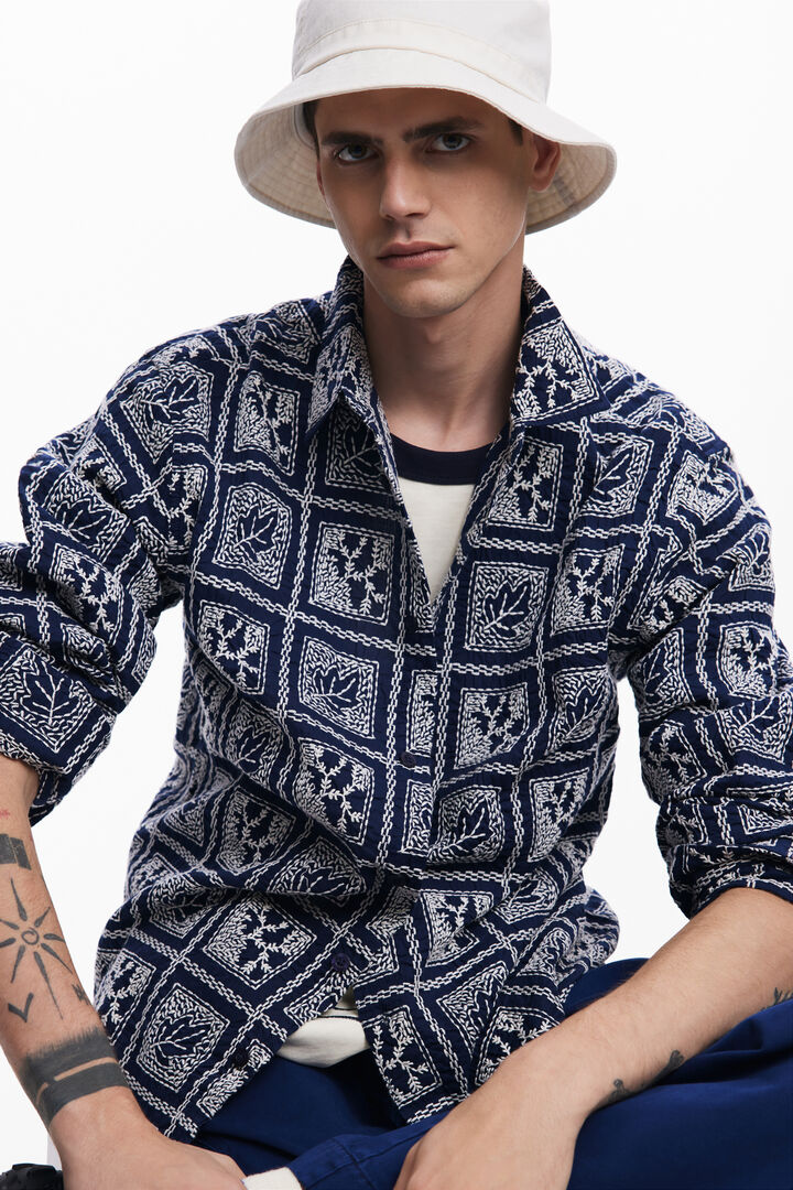 Camisa de màniga llarga de quadres | Desigual