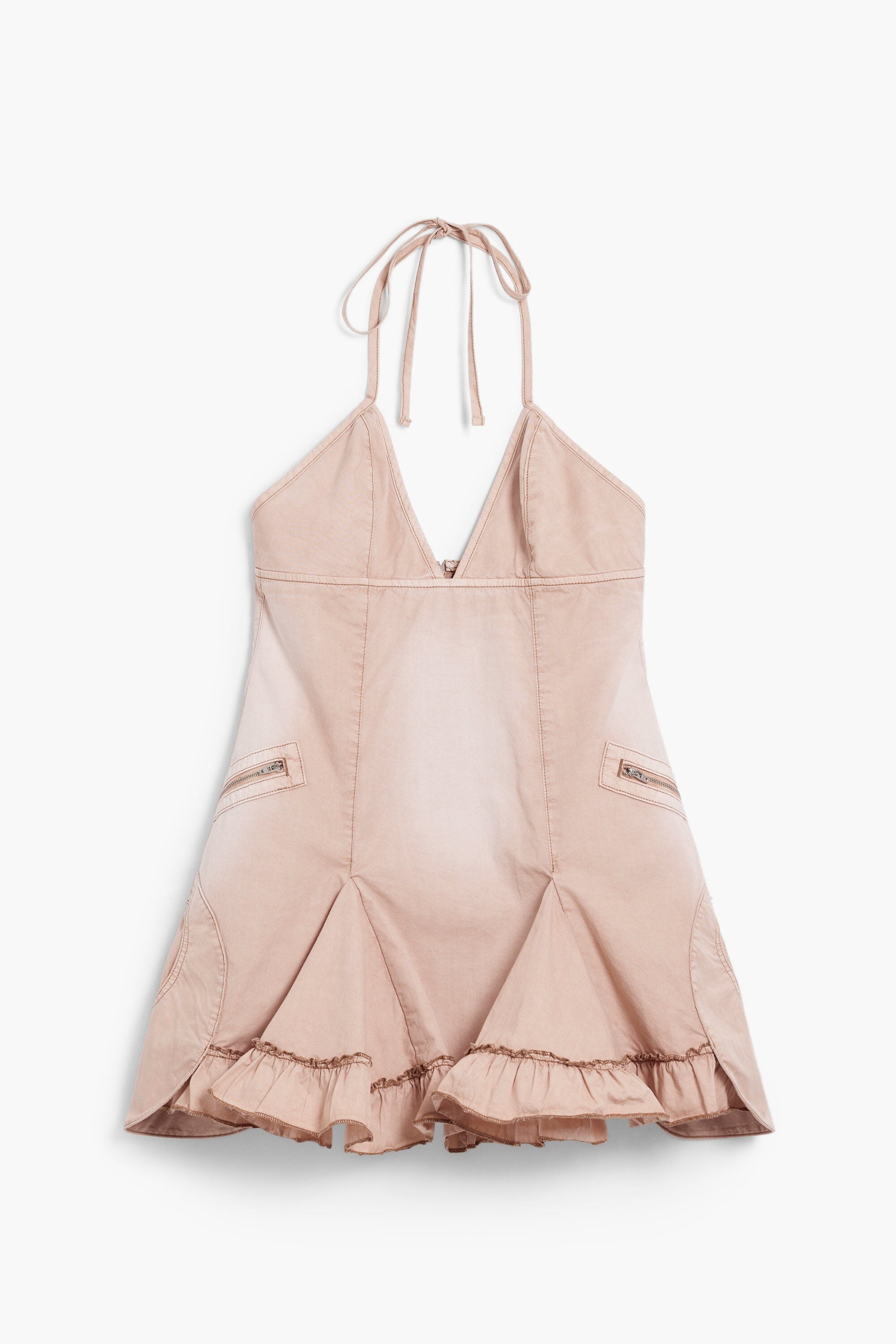 Desigual Donna Rosso Abito Corto In Pizzo Extra Piccolo
