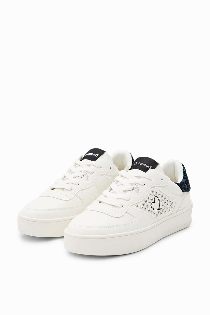 Tenisice s platformom i vezom srca  | Desigual