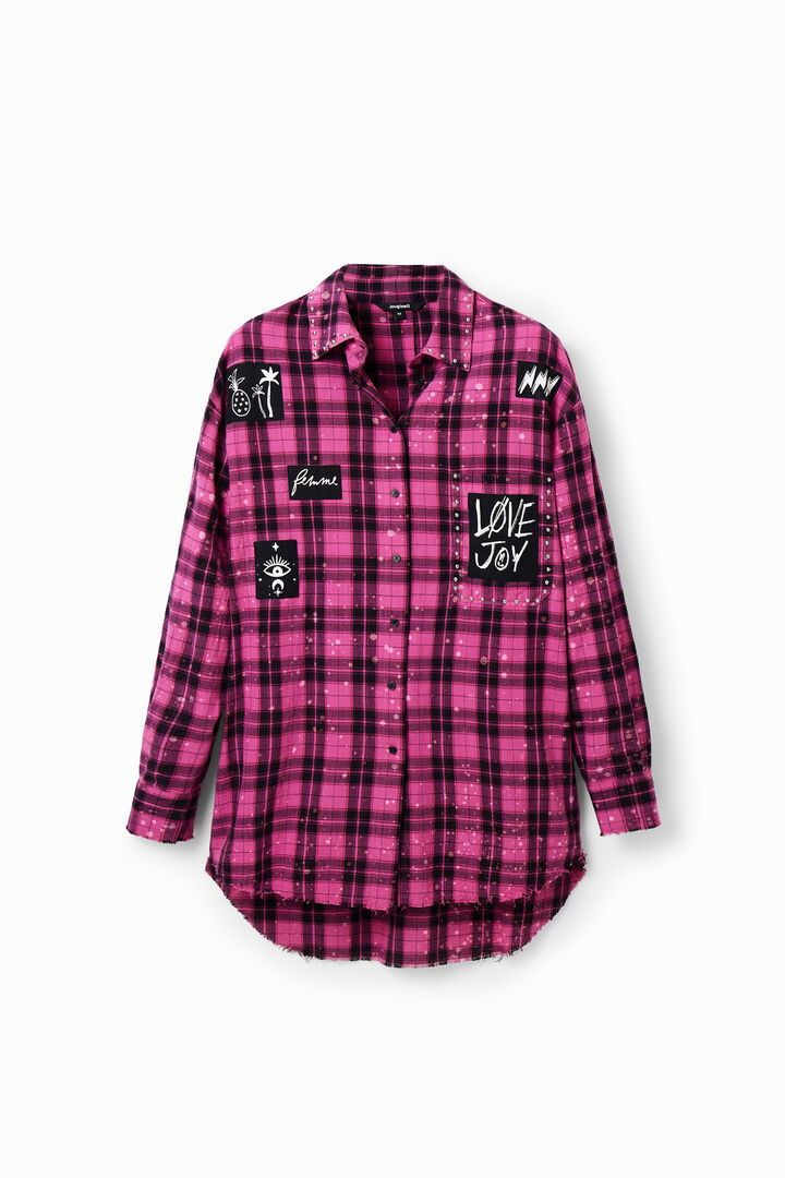 Oversize plaid shirt | Desigual
