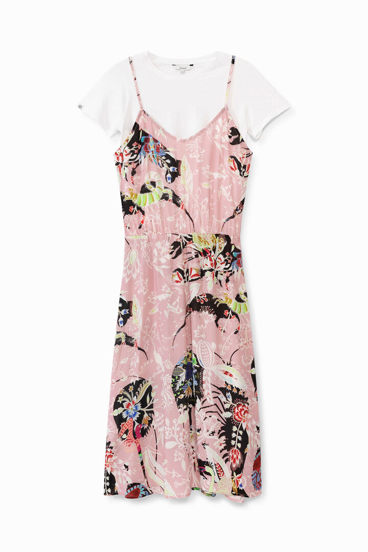 Vestido lencero con camiseta | Desigual