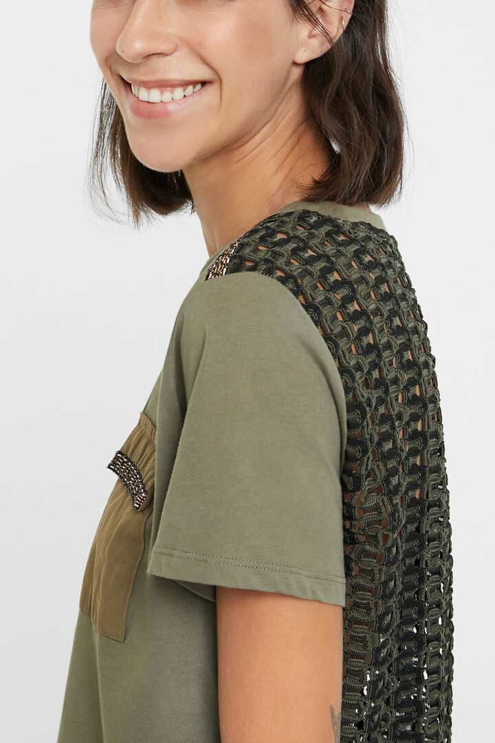 Crochet back T-shirt | Desigual