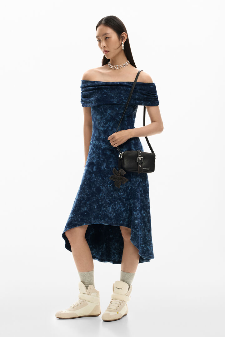 Bag with flower appliqués | Desigual