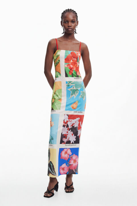 TYLER MCGILLIVARY POSTCARD MAXI DRESS