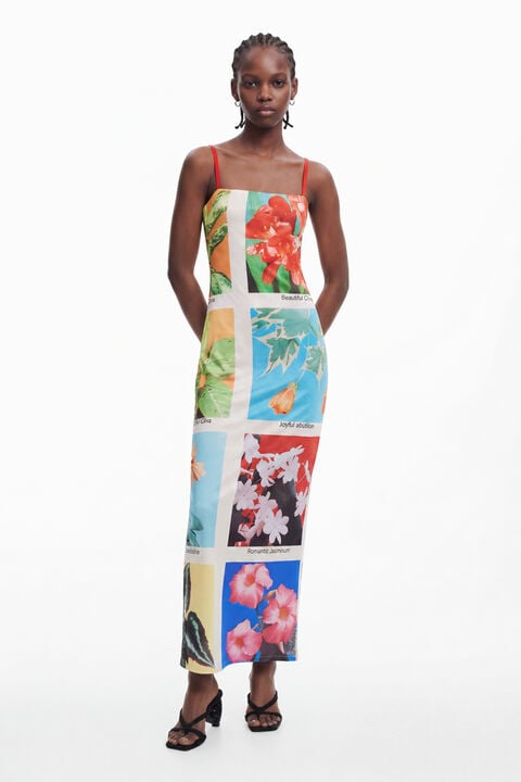 TYLER MCGILLIVARY POSTCARD MAXI DRESS