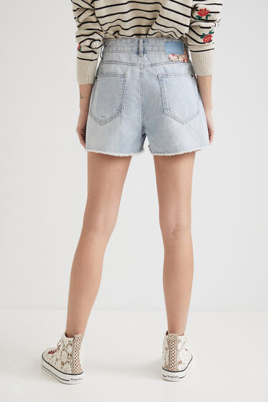 Jeans-Shorts mit Patch | Desigual