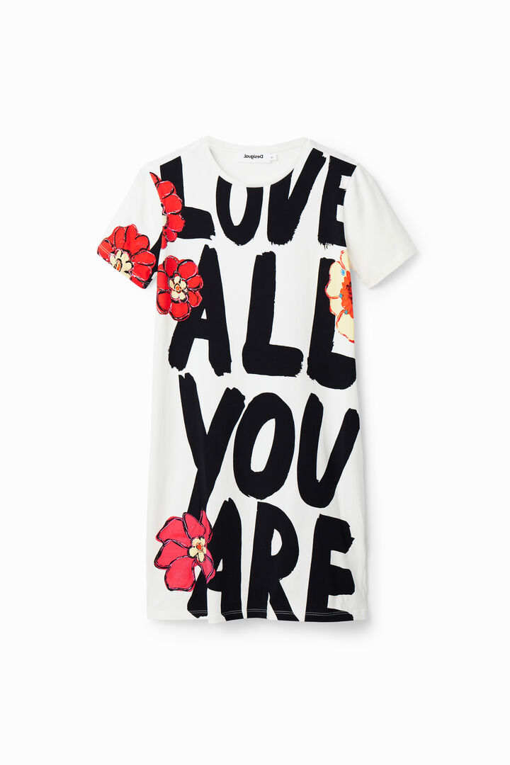 שמלת מיני טריקו LOVE ALL YOU ARE | Desigual